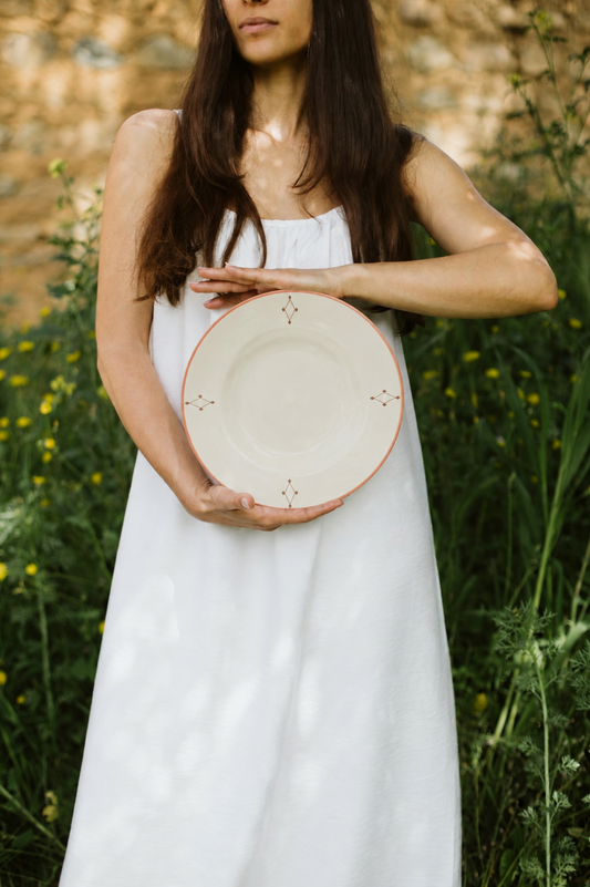 Assiette creuse -Œil De Perdrix-