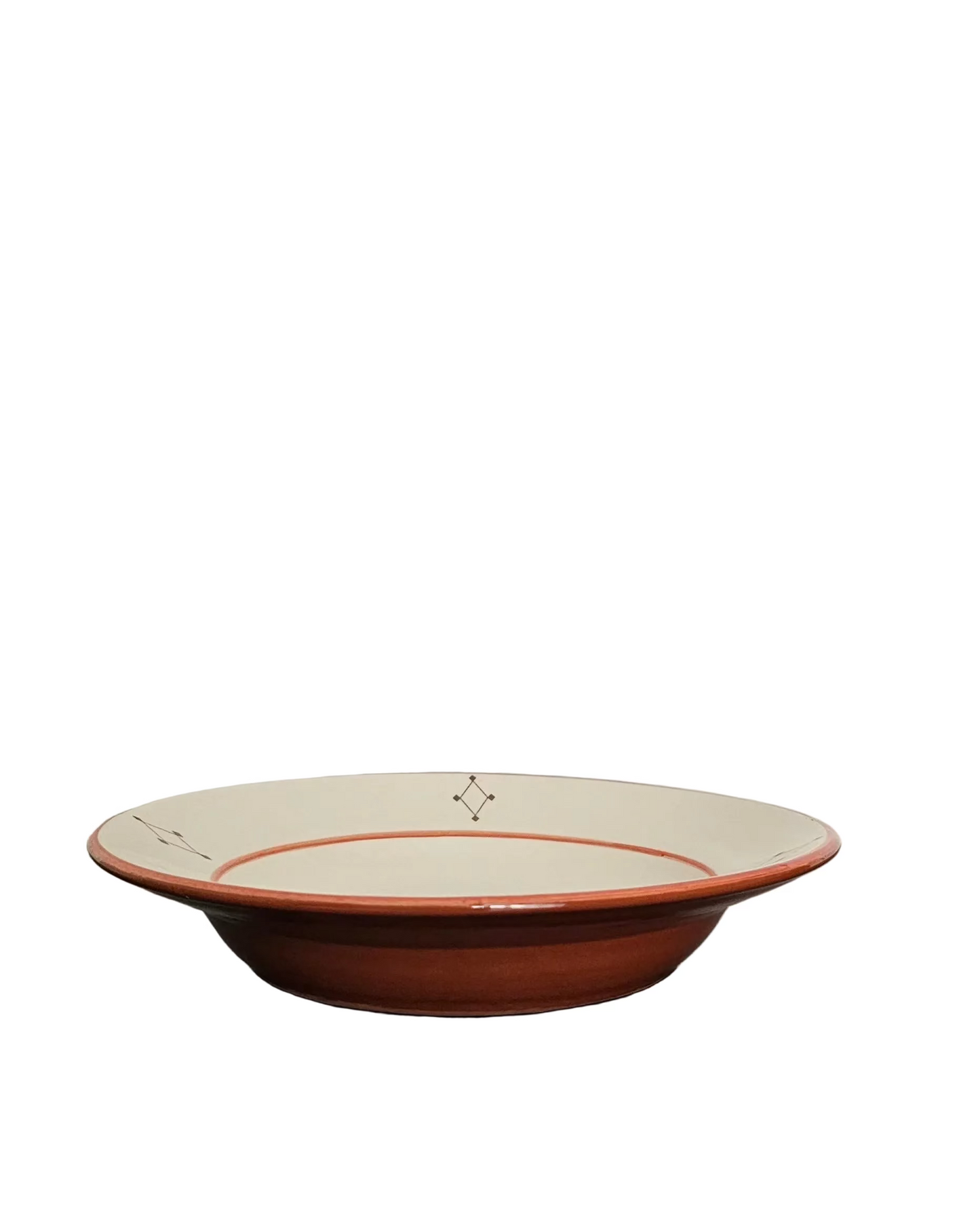 Assiette creuse avec bordure - Œil De Perdrix _